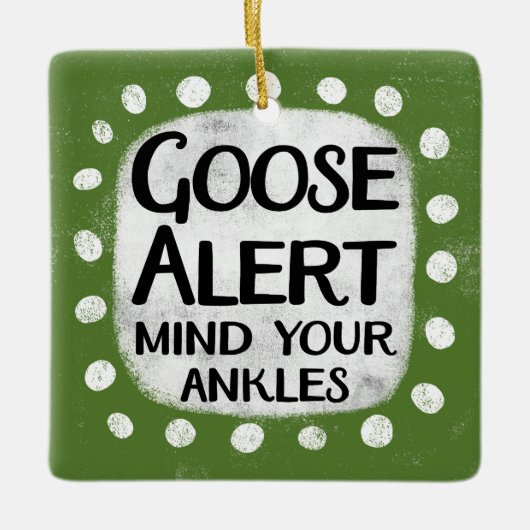 Goose Alert Ornament (Voorkant)