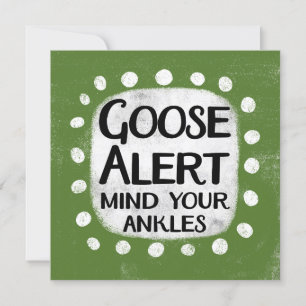 Goose Alert Wenskaart Kaart