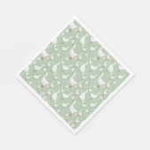 Goose and bow green servet (Hoek)