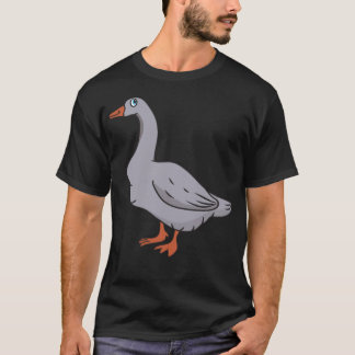 Goose animal dog print t-shirt