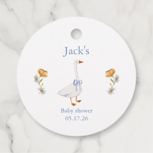 goose baby blue bedankjes labels (Achterkant)