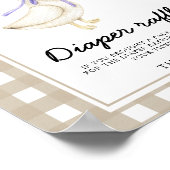 Goose baby shower - luierverloting poster (Hoek)