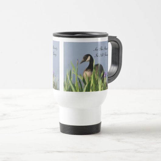 Goose Beauty Canada Mug de voyage inspiré (Devant droit)