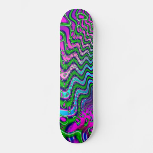 Goose Berries Psychedelic Fractal Skateboard (Voorkant)
