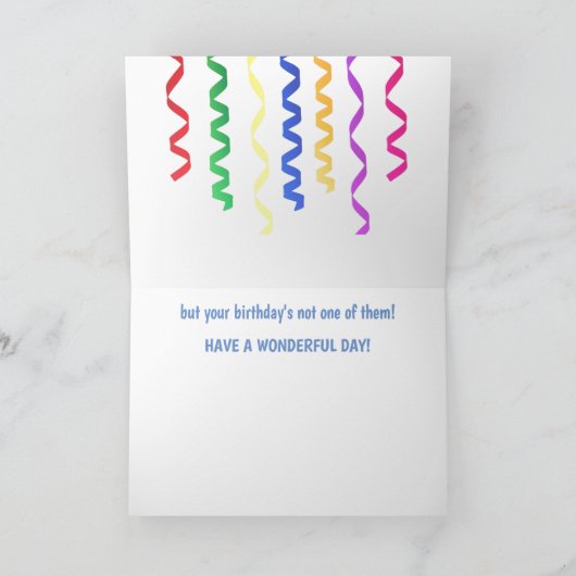 Goose Birthday Advice Kaart (Binnen)