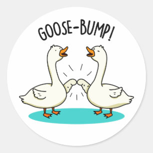 Goose Bof Cute Goose Pun Ronde Sticker