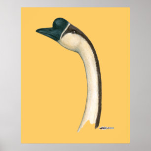 Goose: Bruin Chinees hoofd Poster