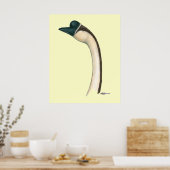 Goose: Bruin Chinees hoofd Poster (Keuken)