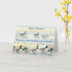 Goose Bumer étonnant oncle amusant carte d'anniver