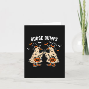 Goose Bumps Eend Pumking Halloween Funny Kaart