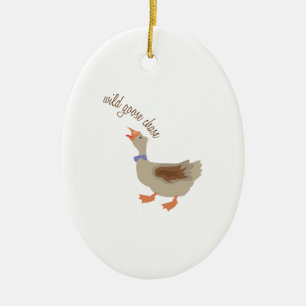 Goose Chase Keramisch Ornament