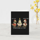 Goose Christmas Het is goed We zijn goed Alles is Kaart (Gele Bloem)