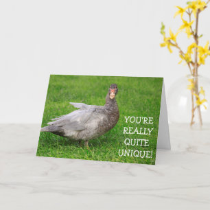 Goose Cute Flattery Birthday Kaart