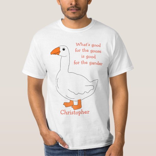 Goose Design Personalized T-Shirt (Voorkant)
