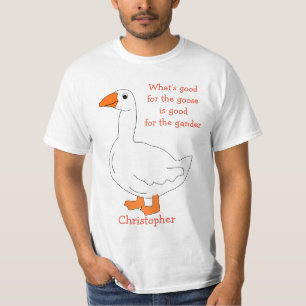 Goose Design T-shirt personnalisé