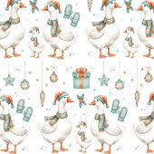 Goose Family Christmas Wrapping Paper Sheets