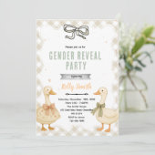 Goose Gender Reveal Invitation (Debout devant)