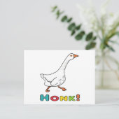 Goose Honk Briefkaart (Staand voorkant)
