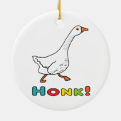 Goose Honk Keramisch Ornament (Achterkant)