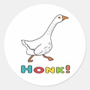 Goose Honk Ronde Sticker