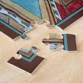 Goose in House Puzzle Legpuzzel (Zijkant)