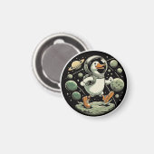 "Goose in Space" Magnet Magneet (Voorkant / Achterkant)