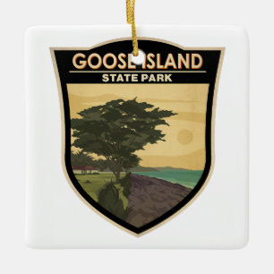 Goose Island State Park Texas  Keramisch Ornament