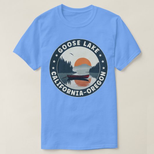 Goose Lake California Oregon zonsondergang T-shirt (Design voorkant)