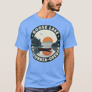 Goose Lake California Oregon zonsondergang T-shirt