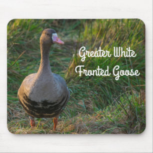 Goose met witte vleugels muismat