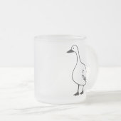 Goose Mug Frosted Glass Coffee de café pour cadeau (Devant droit)
