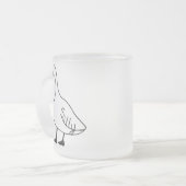Goose Mug Frosted Glass Coffee de café pour cadeau (Devant gauche)