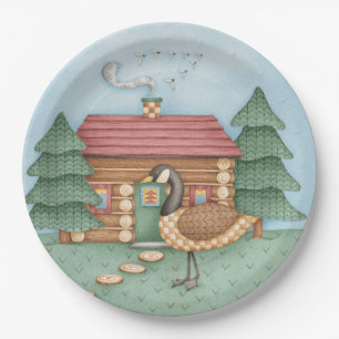 Goose op Cabin Papieren Bordje