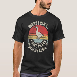 Goose Outfit Geese Poultry  Retro Goose Say T-shirt