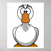 Goose Print - Cartoon Afbeelding