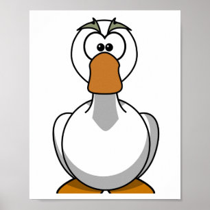 Goose Print - Cartoon Afbeelding