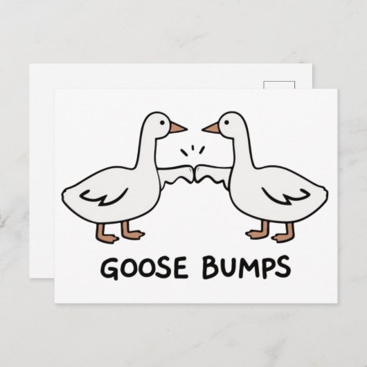 Goose pumps aankondigingskaart (Voorkant / Achterkant)