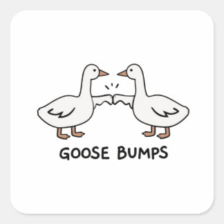 Goose pumps  vierkante sticker