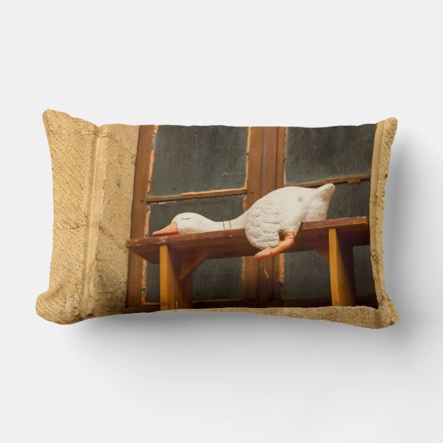 Goose restin op een bank Sierkussen Kussen (Voorkant)