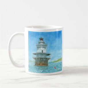 Goose Rocks Vuurtoren Aquarel Koffiemok