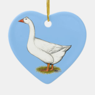 Goose Roman Tufted Keramisch Ornament