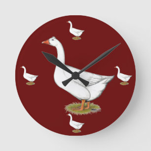 Goose Roman Tufted Ronde Klok