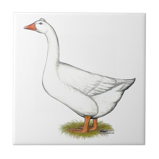 Goose Roman Tufted Tegeltje (Voorkant)