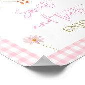 Goose Spring Pink Daisy Sweet Treats Verjaardagsbo Poster (Hoek)