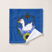 Goose Swimming Bad Handdoek (Wasdoekje)