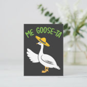 Goose-Ta Funny Mexican Spaans Goose Pun Briefkaart (Staand voorkant)