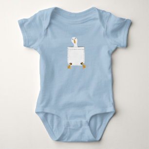 Goose Who in een Pocket Baby Bodysuit