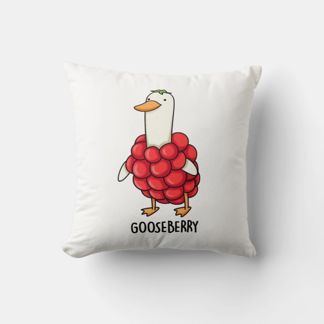 Gooseberry Funny Berry Pun Kussen (Voorkant)