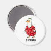 Gooseberry Funny Berry Pun Magneet (Voorkant / Achterkant)