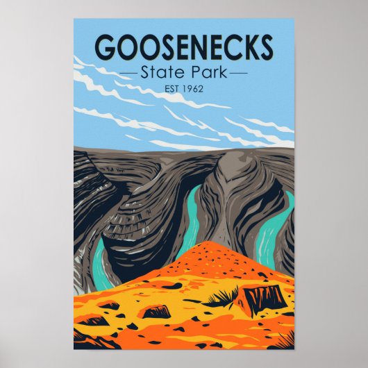 Goosenecks State Park Utah Poster (Voorkant)